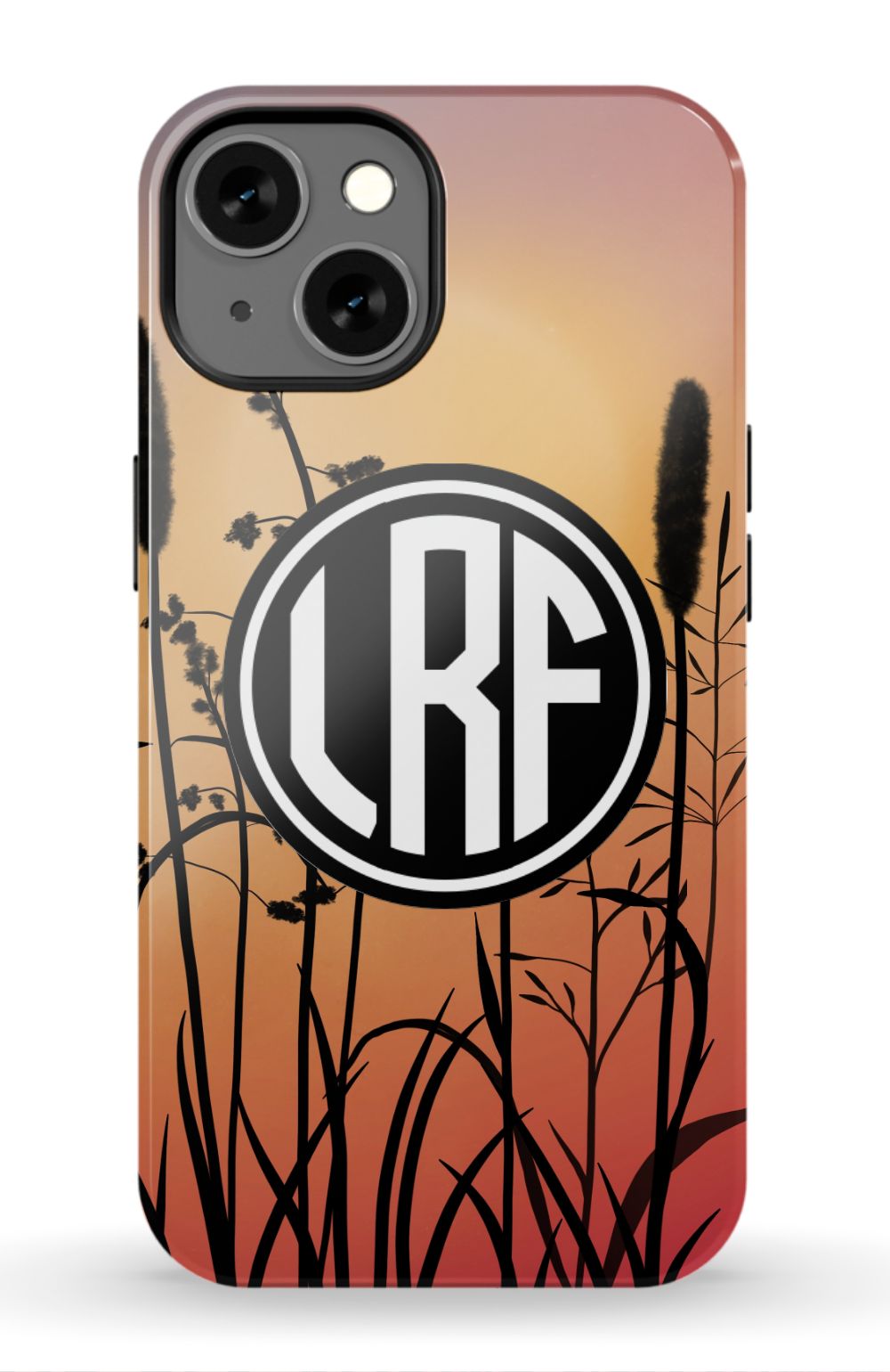 Flowers and Big Sunset Phone Case