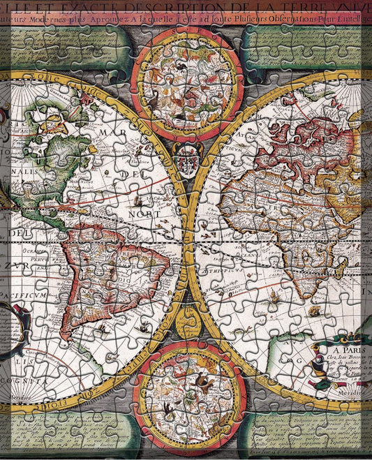 World Circular Map Puzzle